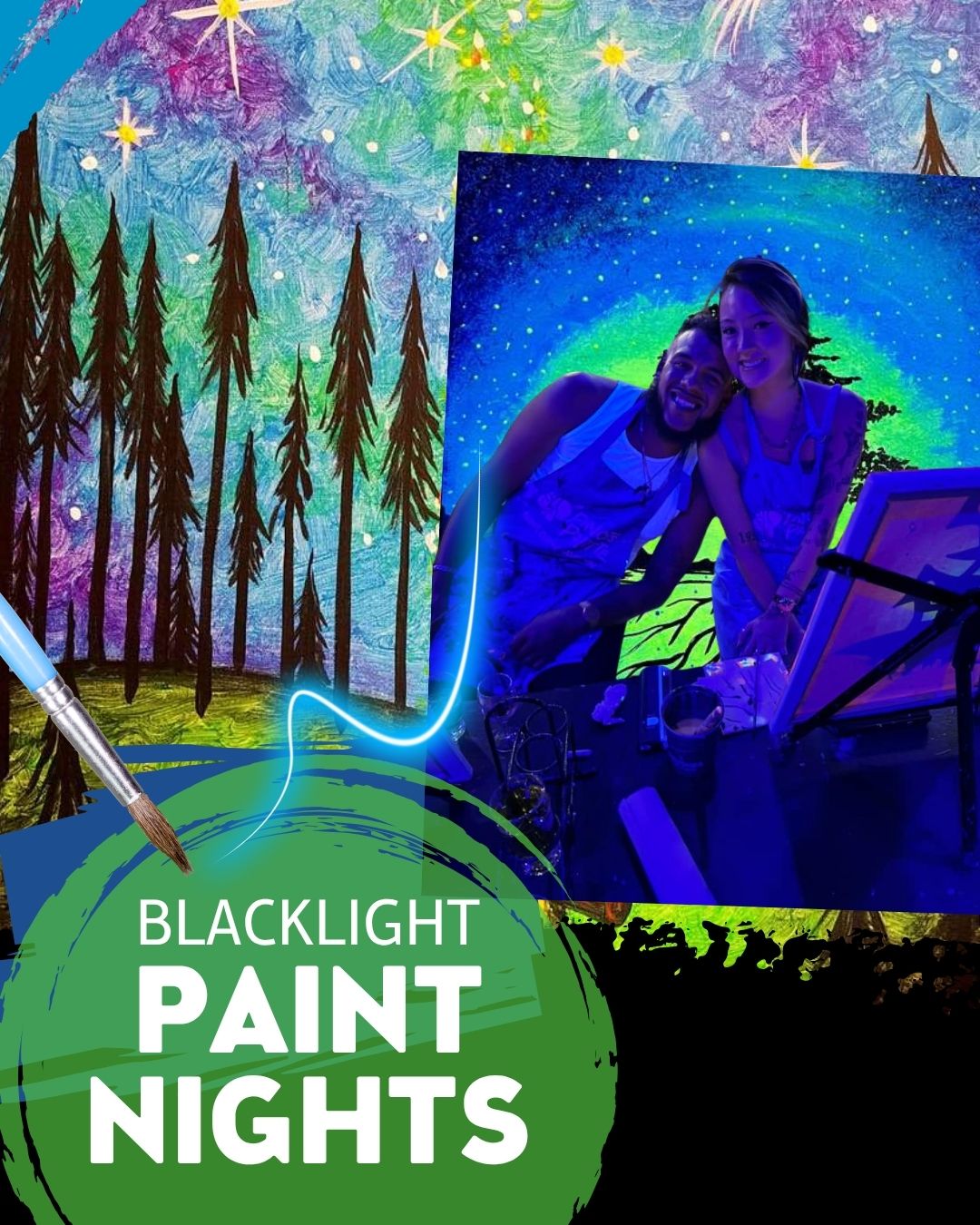 Blacklight Paint Party